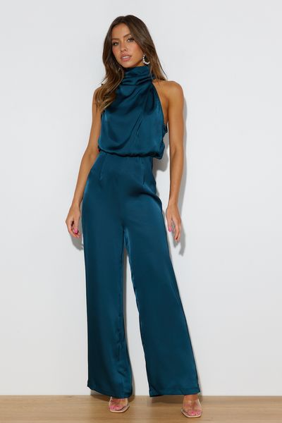 Hello Molly Youthful Days Jumpsuit Teal