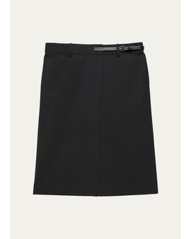 Helmut Lang Belted Asymmetric Skirt