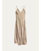 Helmut Lang Crinkled-Effect Midi Slipdress - 1