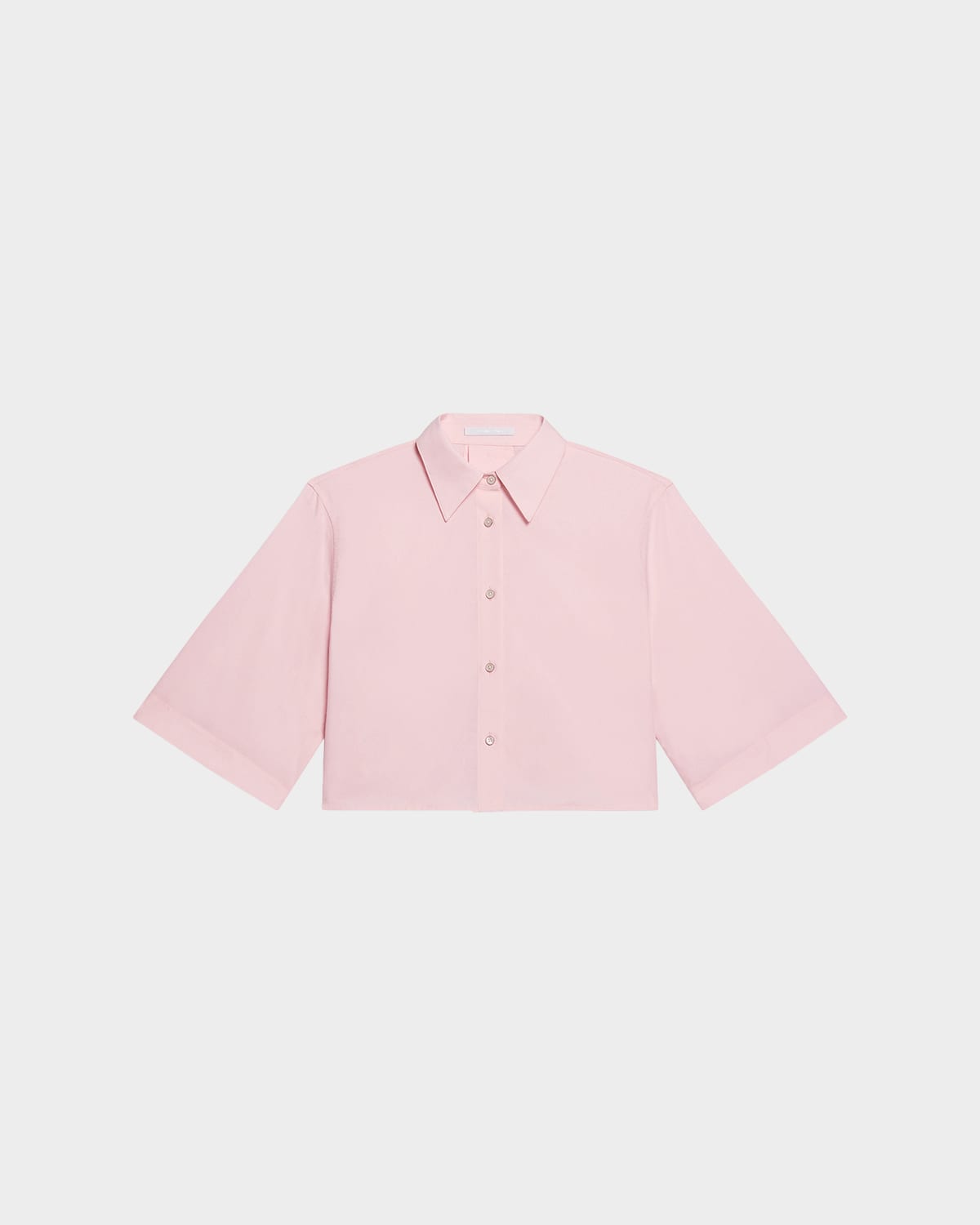 Helmut Lang Cropped Poplin Trench Shirt