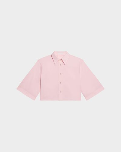 Helmut Lang Cropped Poplin Trench Shirt