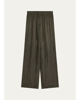 Helmut Lang Elasticized Waistband Straight-Leg Pants