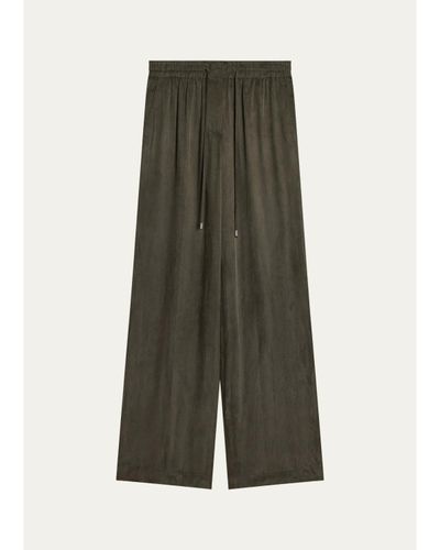 Helmut Lang Elasticized Waistband Straight-Leg Pants