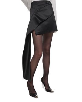 Helmut Lang Helmut Lang Asymmetric Drape Mini Skirt
