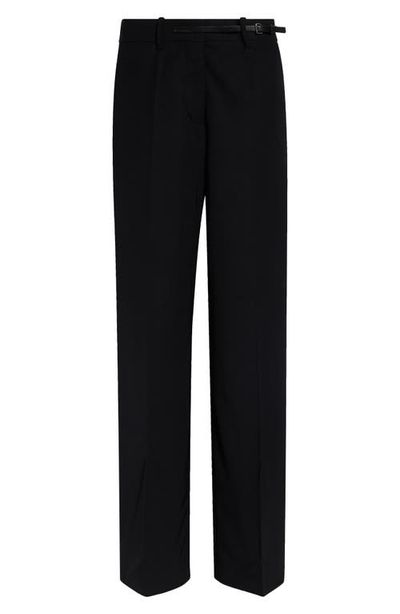 Helmut Lang Helmut Lang Belted Wool Gabardine Pants