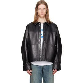 Helmut Lang Helmut Lang Black Bonded Leather Jacket