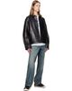 Helmut Lang Helmut Lang Black Bonded Leather Jacket - 4