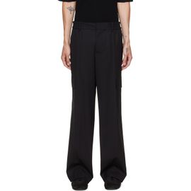 Helmut Lang Helmut Lang Black Wool Utility Trousers