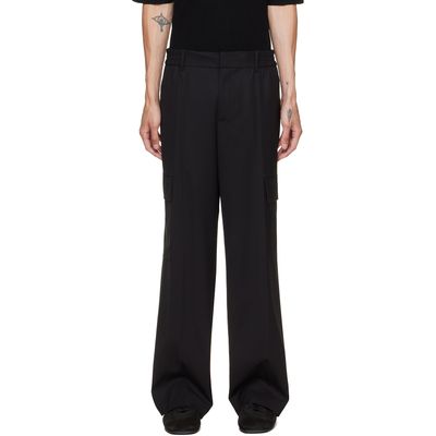 Helmut Lang Helmut Lang Black Wool Utility Trousers