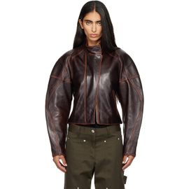 Helmut Lang Helmut Lang Brown Saddle Leather Jacket