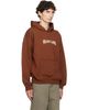 Helmut Lang Helmut Lang Brown Ticket Logo Hoodie - 2