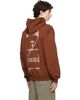 Helmut Lang Helmut Lang Brown Ticket Logo Hoodie - 3