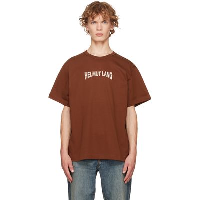 Helmut Lang Helmut Lang Brown Ticket T-shirt