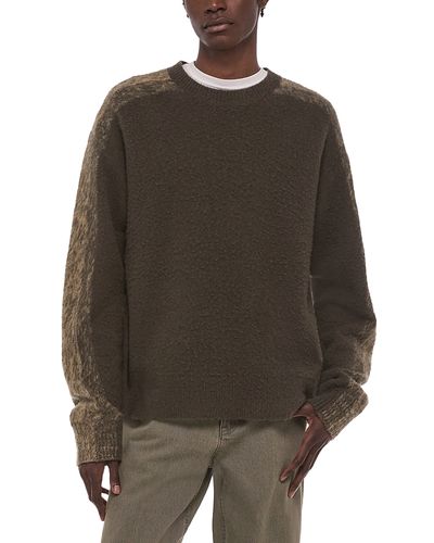 Helmut Lang Helmut Lang Brush Stripe Crewneck Wool Sweater