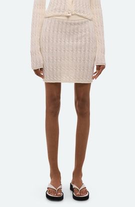 Helmut Lang Helmut Lang Cable Knit Miniskirt