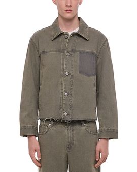 Helmut Lang Helmut Lang Cotton Raw Hem Pocket Trucker Jacket