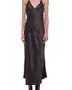 Helmut Lang Helmut Lang Crinkle Satin Maxi Slipdress - 1