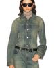 Helmut Lang Helmut Lang Crop Tucker Denim Jacket - 1