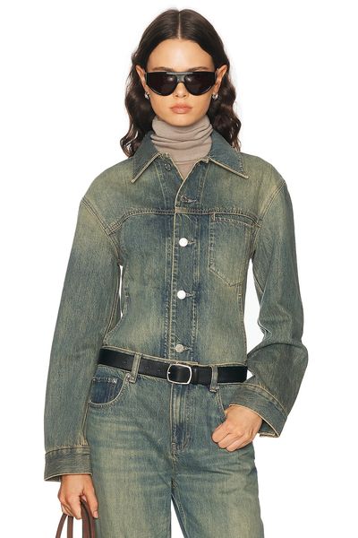 Helmut Lang Helmut Lang Crop Tucker Denim Jacket