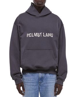 Helmut Lang Helmut Lang Crumpled Logo Hoodie