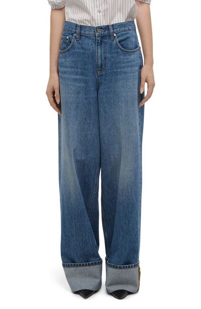 Helmut Lang Helmut Lang Cuffed Wide Leg Jeans