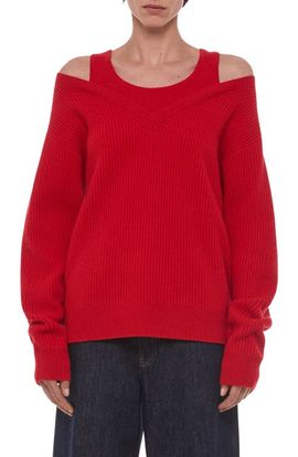Helmut Lang Helmut Lang Double Layer Wool Sweater