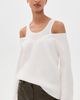 Helmut Lang Helmut Lang Double Layered Wool Sweater Ivory - 2