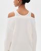 Helmut Lang Helmut Lang Double Layered Wool Sweater Ivory - 3