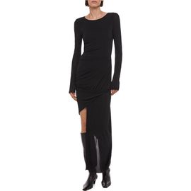 Helmut Lang Helmut Lang Drape Long Sleeve Maxi Dress