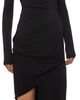 Helmut Lang Helmut Lang Draped Long Sleeve Dress - 3