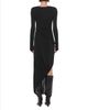 Helmut Lang Helmut Lang Draped Long Sleeve Dress - 4