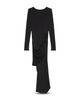 Helmut Lang Helmut Lang Draped Long Sleeve Dress - 6