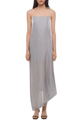 Helmut Lang Helmut Lang Fluid Asymmetric Hem Maxi Dress