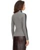 Helmut Lang Helmut Lang Gray Wool Mock-Neck Sweater - 3