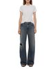 Helmut Lang Helmut Lang High Rise Ripped Bootcut Jeans in Tinted Vintage Blue - 2