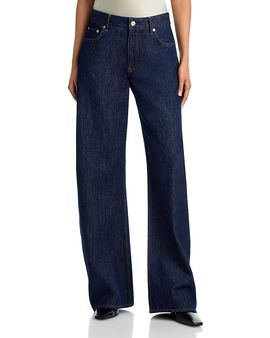 Helmut Lang Helmut Lang High Rise Saddle Jean in Rinse Indigo