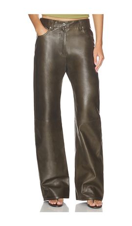Helmut Lang Helmut Lang Leather Bootcut Pant