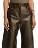 Helmut Lang Helmut Lang Leather Relax Bootcut Pants - 5