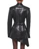 Helmut Lang Helmut Lang Leather Sculptural Blazer - 3