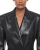 Helmut Lang Helmut Lang Leather Sculptural Blazer - 6