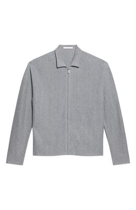 Helmut Lang Helmut Lang Linen & Cotton Blend Zip Cardigan