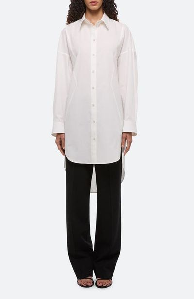 Helmut Lang Helmut Lang Long Sleeve Cotton Mini Shirtdress