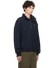 Helmut Lang Helmut Lang Navy Logo Quarter Zip Sweatshirt - 2