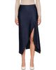 Helmut Lang Helmut Lang Navy Silk Slip Midi Skirt - 1