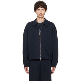 Helmut Lang Helmut Lang Navy Terry Zip Jacket