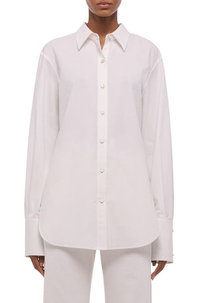 Helmut Lang Helmut Lang Open Tie Back Cotton Shirt