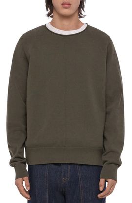 Helmut Lang Helmut Lang Pintuck Crewneck Sweater