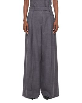 Helmut Lang Helmut Lang Pleated Wide Leg Pants
