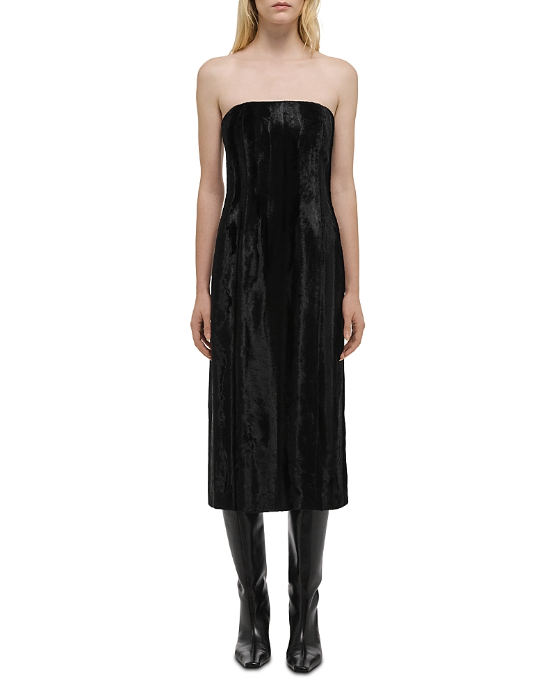 Helmut Lang - Pony Faux Fur Midi Dess