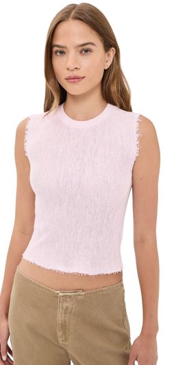 Helmut Lang Helmut Lang Raw Edge Tank Pink